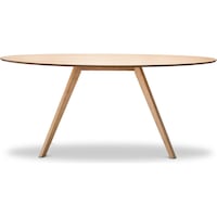 Scandinavian Oval Wooden Dining Table in Oak 1800mm