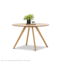 Milari Round Dining Table 1200 - Natural Oak