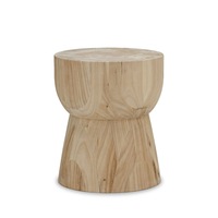 Replica Corky Eggcup Stool Hourglass Stump in Solid Mindi Wood