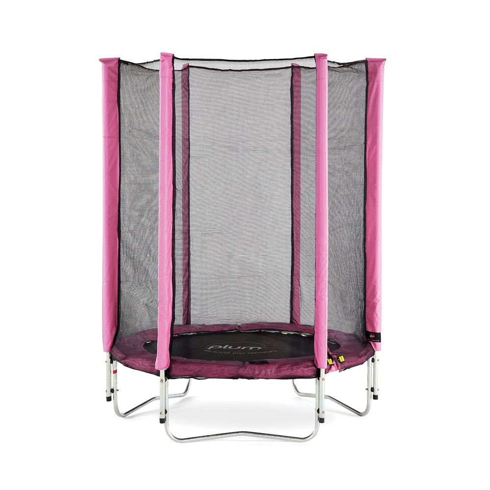 kids pink trampoline