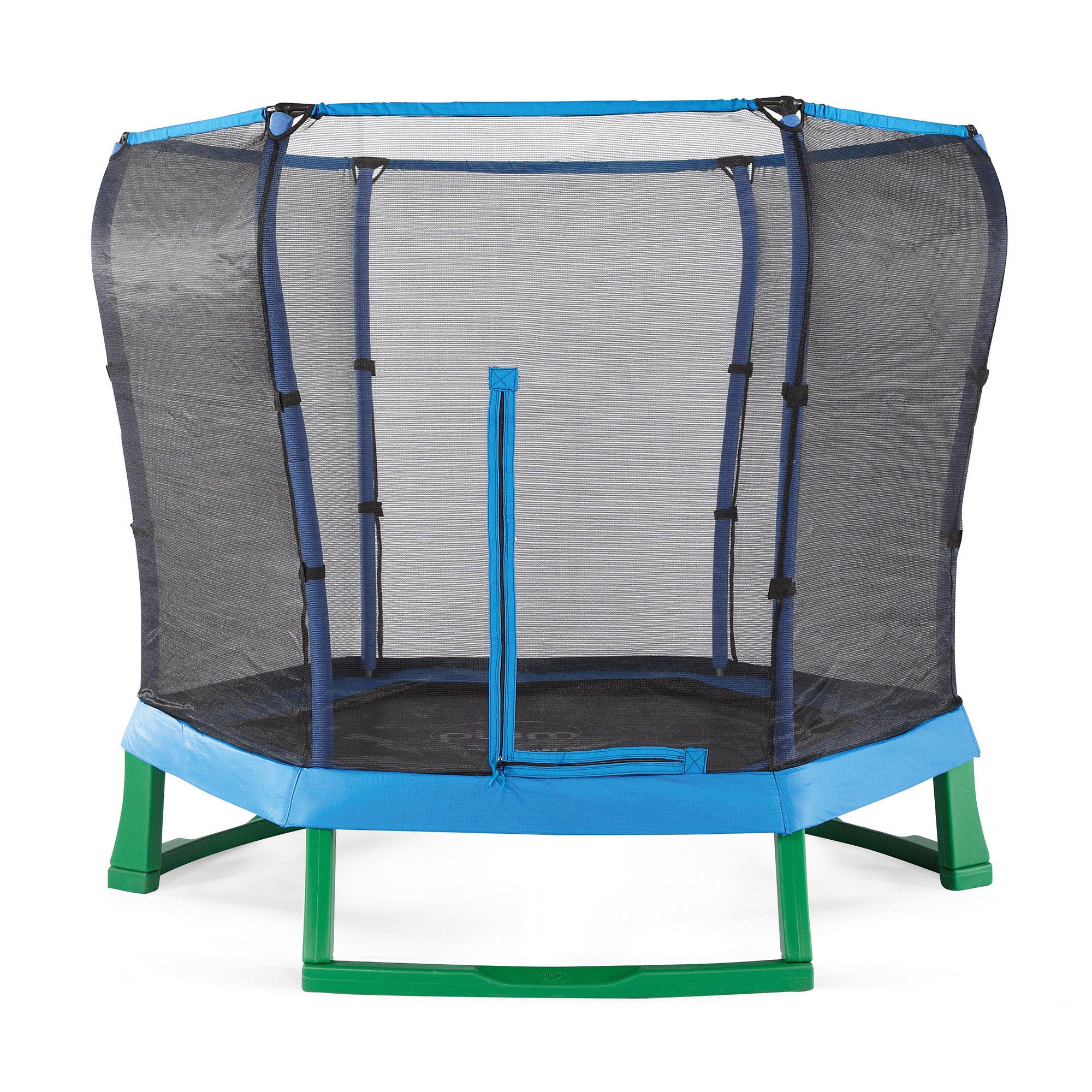 Plum Play 7ft Kids Junior Trampoline with Enclosure Net in Blue