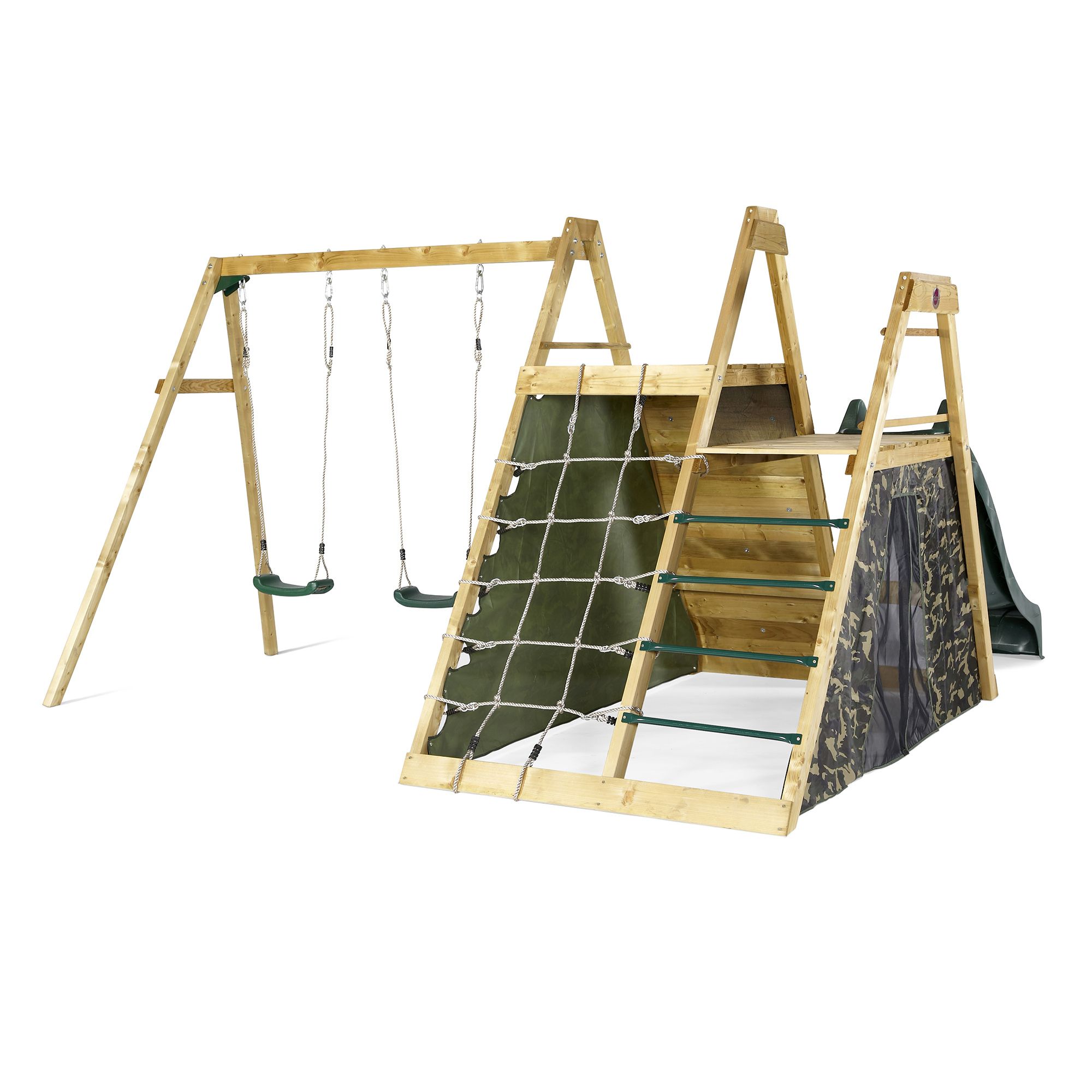 Buy Plum Play Climbing Pyramid With Swings & Slide - MyDeal