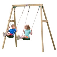 Plum Play Wooden Double Swing Set