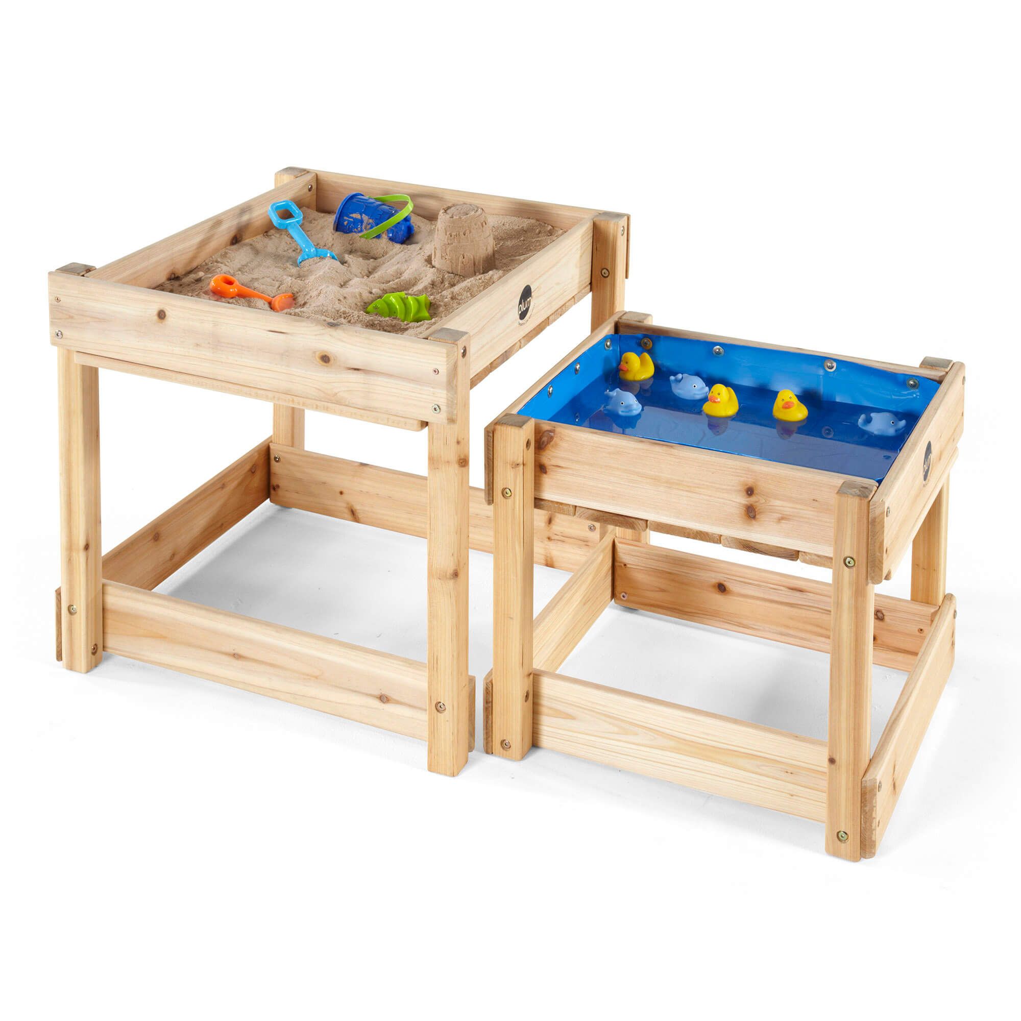 Plum Play Sandy Bay Wooden Sand & Water Tables with Cover
