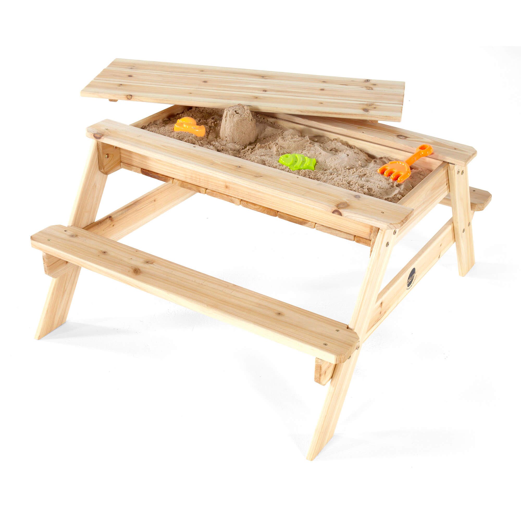 Plum Play Wooden Sand and Picnic Table for Kids