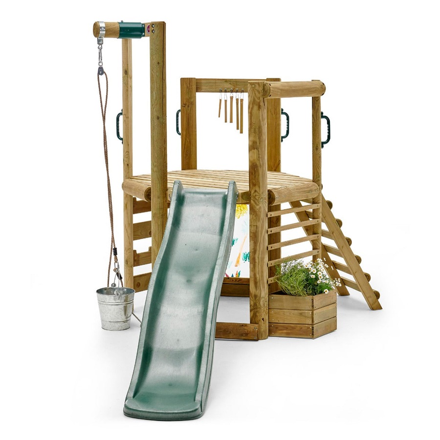 Plum Play AU Woodland Treehouse Wooden Jungle Gym for Kids with Accessories