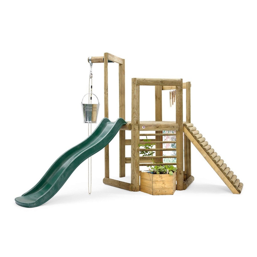 Plum Play AU Woodland Treehouse Wooden Jungle Gym for Kids with Accessories