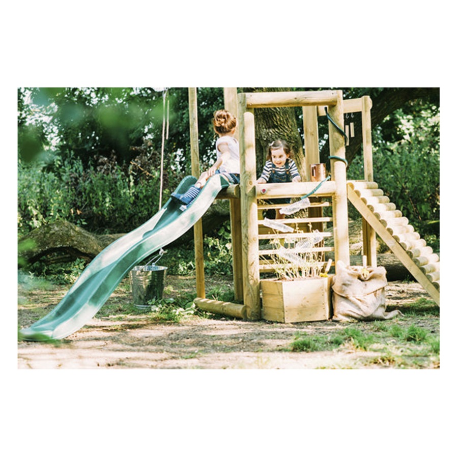 Plum Play AU Woodland Treehouse Wooden Jungle Gym for Kids with Accessories