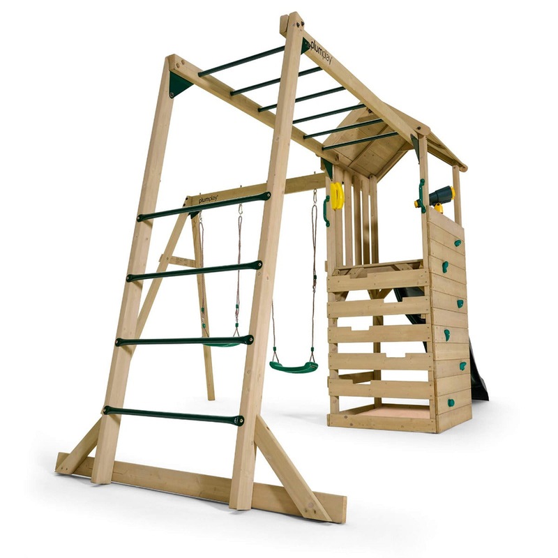 Buy Plum Lookout Tower Colour Pop Play Centre with Swings & Monkey Bars MyDeal