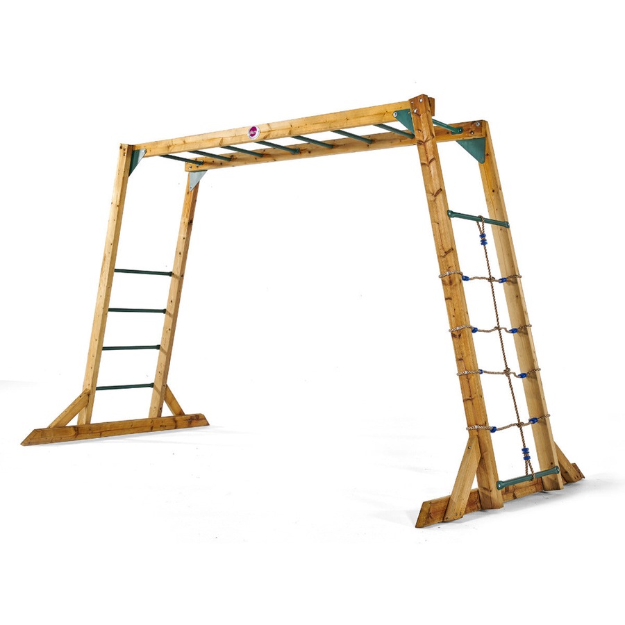 Plum Play AU Wooden Monkey Bars Durable Fun Outdoor Climbing Frame for Kids