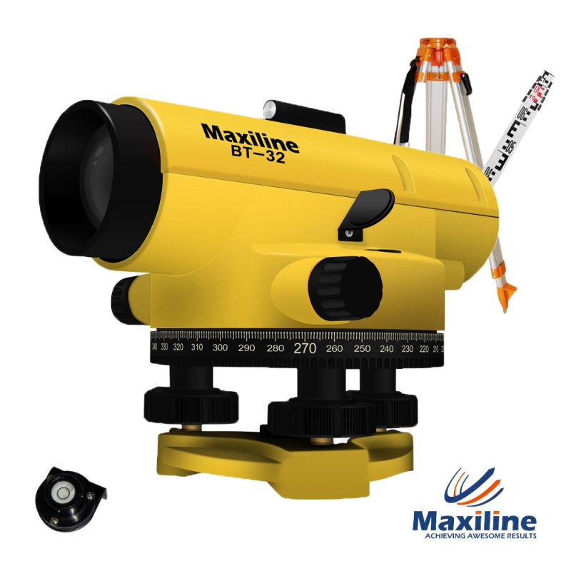 Maxiline BT32 Automatic 32X Magnification Dumpy Level + Tripod Staff Australia