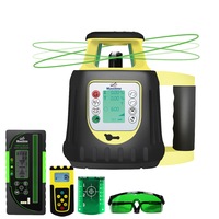 Maxiline Dual Grade Digital Self Leveling Rotating Rotary Laser Level + Digital Receiver Green Beam FRE208G