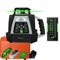 Maxiline Dual Grade Self Leveling Green Beam Rotary Laser Level + Digital Receiver GSW201G