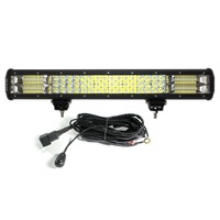 Elinz 20" LED Work Driving Light Bar FLOOD SPOT COMBO Offroad 4WD 3 Rows