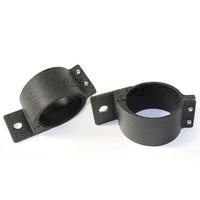 Elinz 2" 49-54mm PAIR Bullbar Mounting Bracket Clamp LED light bar Driving RIGID BLACK
