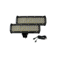 Elinz 2x 10" LED Work Driving Light Bar 3 Rows Spot Offroad 12V 24V Truck 4WD