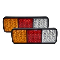 2x LED Trailer Light Reverse Indicator Brake Tail Lights Truck Caravan UTE 12V 75 LEDs