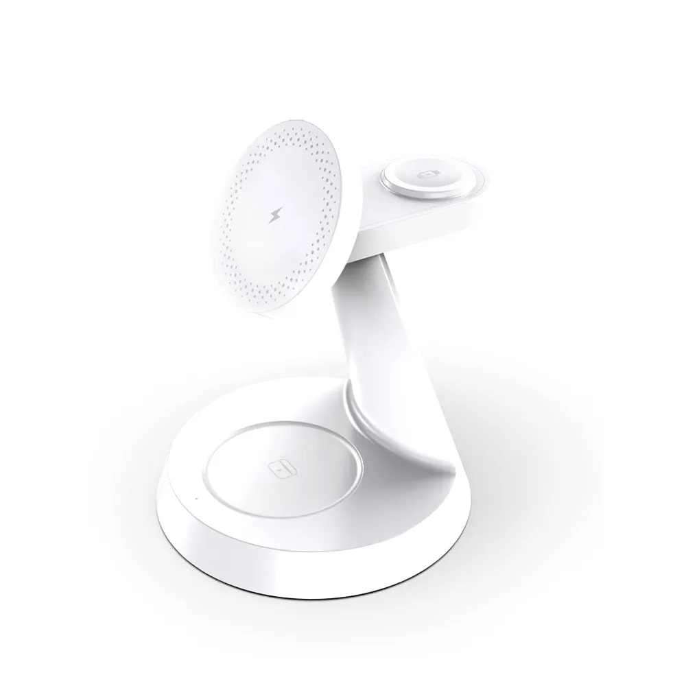 Caricabatterie Wireless 3 In 1 JoyGeek - Per IPhone, Apple Watch E AirPods - Stazione Di Ricarica Compatta - Foto 8