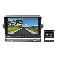 Elinz 7" 1080P AHD Monitor Car 4PIN Reversing Camera DVR 12V 24V Recording Truck Caravan Splitscreen