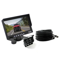 Elinz 7" HD LCD Monitor 12V/24V IR CCD 4PIN Car Reversing Camera Truck Caravan