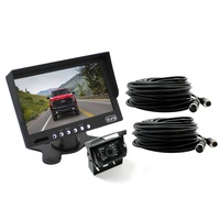 Elinz 7" LCD Monitor HD 12V/24V 4PIN IR LED CCD Reversing Camera Car Truck Caravan