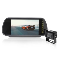 Elinz 7" Rearview Mirror Monitor 12V 24V Reversing CCD Camera Truck Caravan