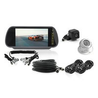 Elinz 7" Rearview Monitor Caravan 2 Reversing Camera 4PIN System Kit CCD Trailer cable