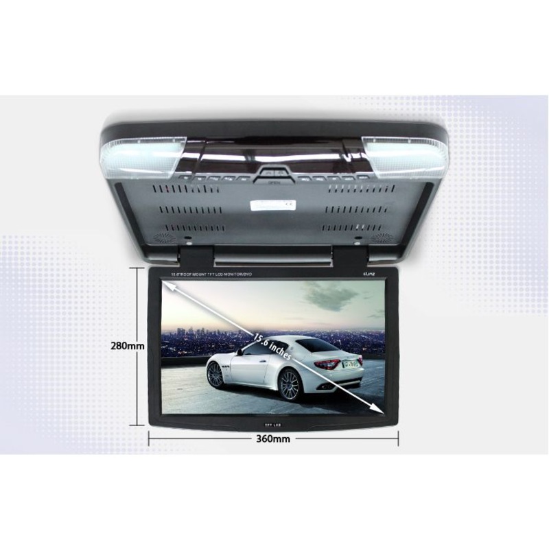Car Ceiling Mounted DVD Player in Black 15.6 Inch Buy Car DVD Players