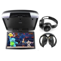 Elinz 15.6" DVD player Roof mount In Car Flip Down Monitor HDMI suit 12V/24V vehicle