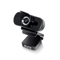Elinz 2K Webcam Full HD 4MP 1440P Laptop Desktop PC Digital Web Camera Mic Privacy Cover