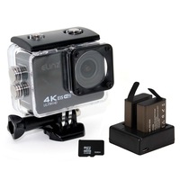 Elinz 4K HD Sports Action Camera 4K@60FPS 170 Degrees Waterproof Video WiFi Sony Sensor 1080P 32gb