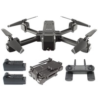 Elinz RC Drone 4K Photo Foldable 2K FPV Dual Camera 2.4Ghz WiFi Quadcopter Brush Motor 1080P 3x Batteries