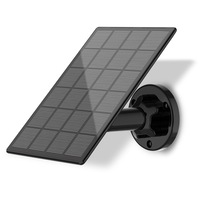 Elinz Solar Panel Only 3W Monocrystalline Cells Weatherproof for IPCAMBATTERYV2 Security Camera Power Supply