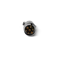 Elinz Trailer Plug 7 PIN Large Round Metal Connector Adaptor Socket Car Caravan Boat