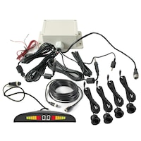 Elinz Parking Ultrasonic Sensor Kit Reversing System Truck Trailer Car Buzzer Alarm