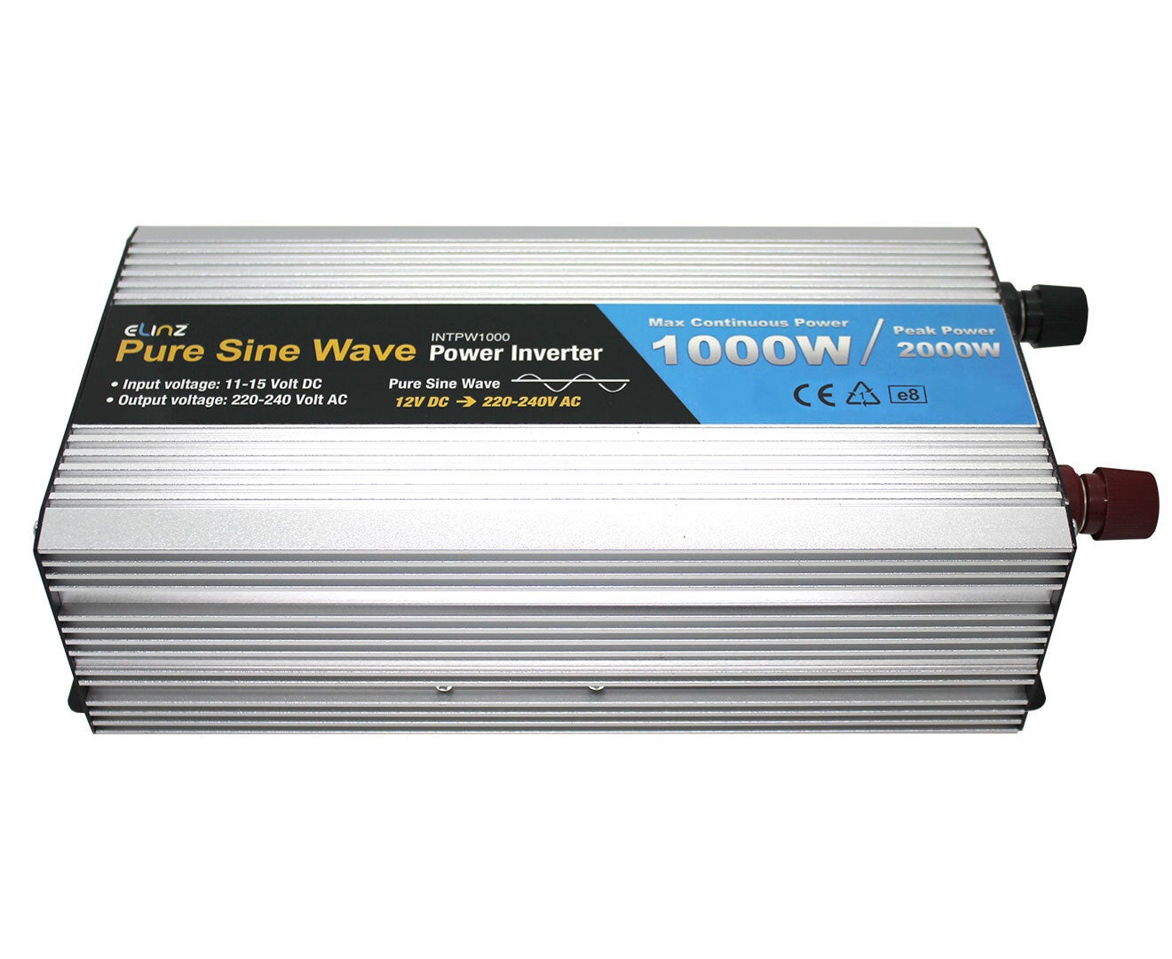 Elinz Pure Sine Wave Power Inverter 1000W / 2000W 12V - 240V AUS Plug Car Boat Caravan