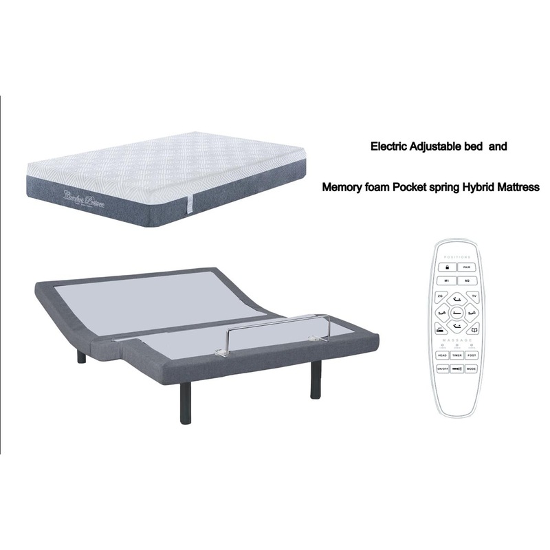 Buy ComfortPosture Queen Electric Adjustable Bed with Memory Foam