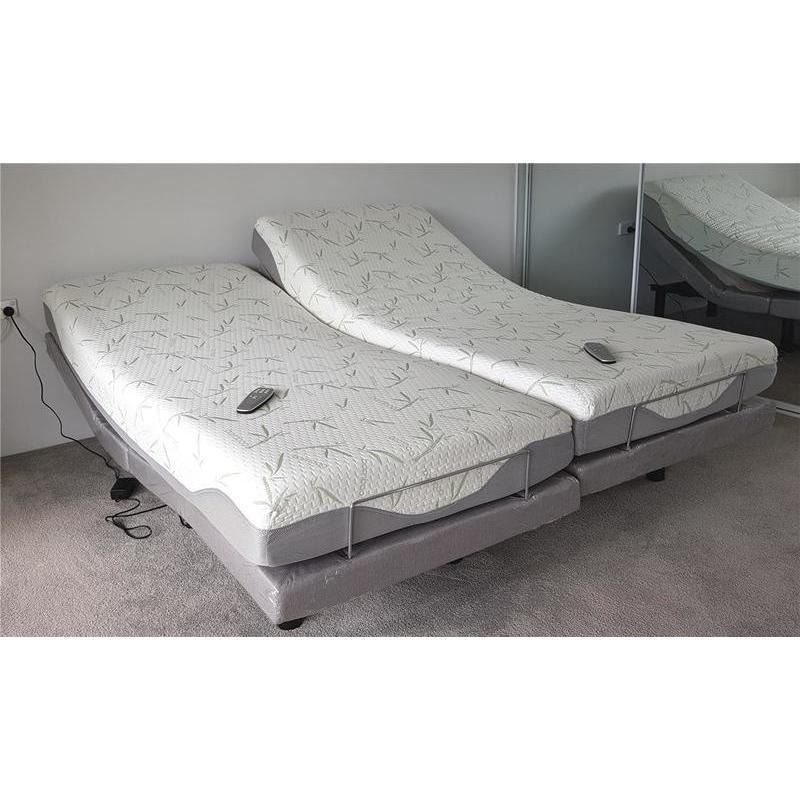 ComfortPosture Split Queen Electric Adjustable Bed German OKIN Motors ...