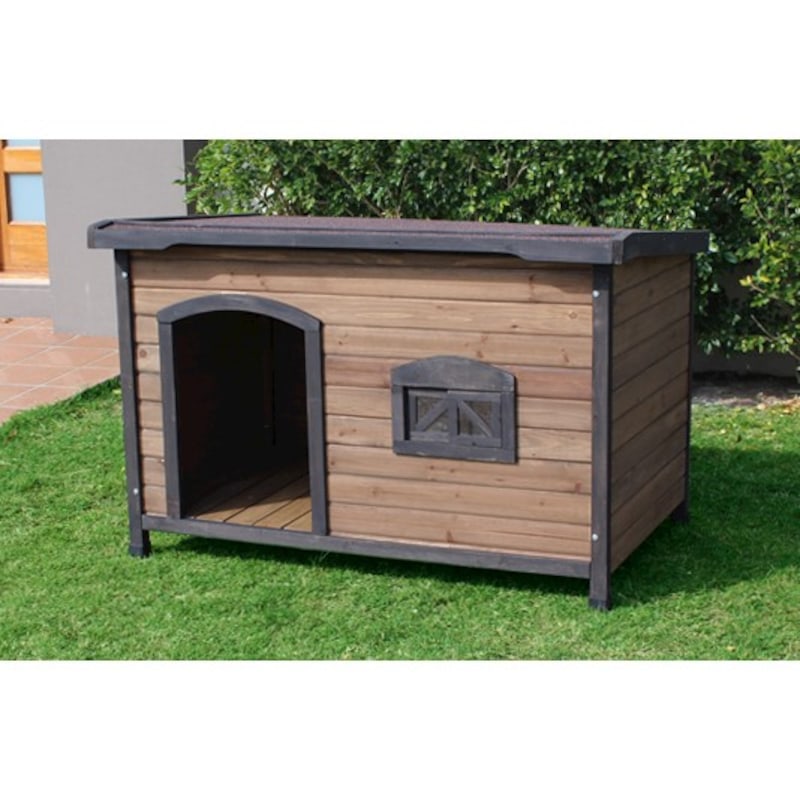 Buy Brunswick Flat Roof Dog House (x-large) - MyDeal