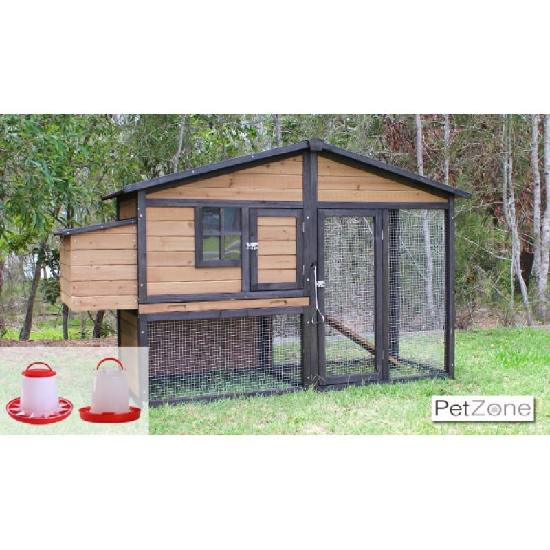 Buy Brunswick Large A Frame Chicken Coop and Feeders Package MyDeal