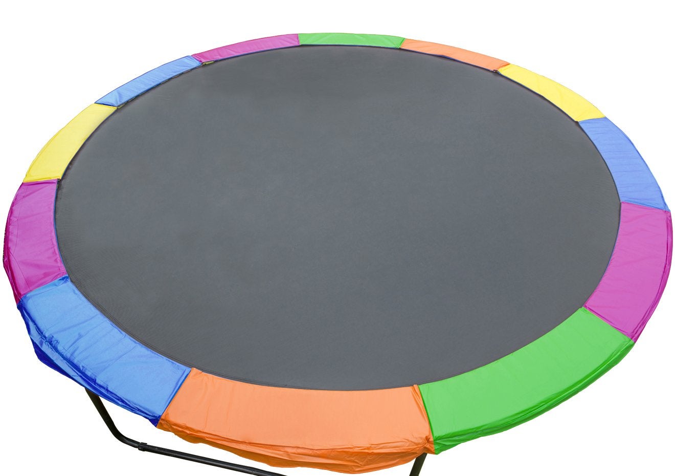 10ft Replacement Rainbow Reinforced Outdoor Round Trampoline Spring Pad Cover