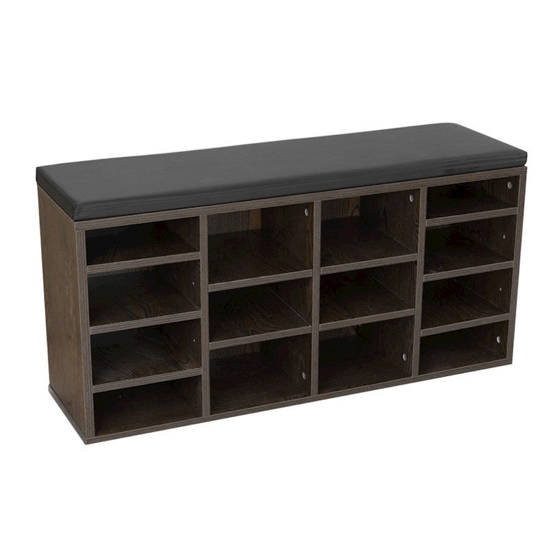 14 Pairs Shoe Cabinet Rack Storage Organiser Shelf Stool Bench Wood Walnut Buy Shoe Racks Cabinets 0787099882655