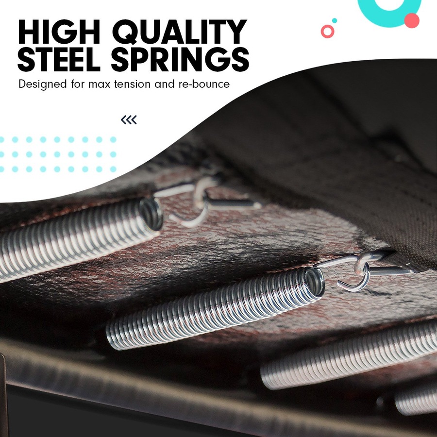 Kahuna Trampoline 14 ft with Basketball set - Orange