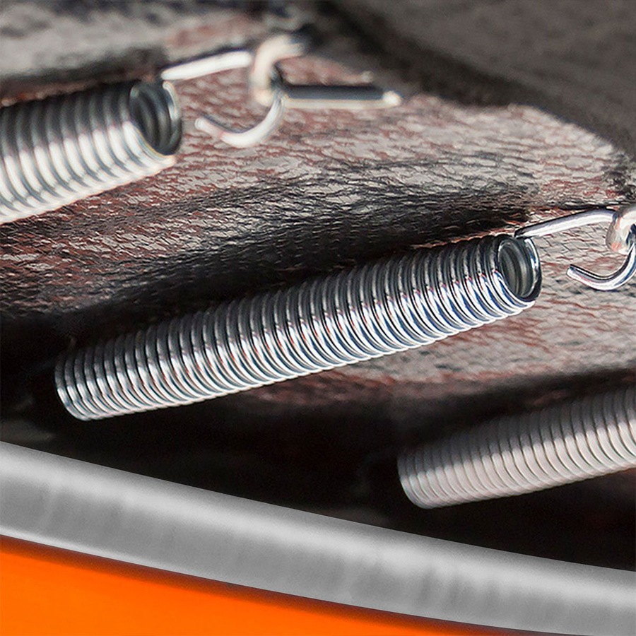 Kahuna Trampoline 14 ft with Basketball set - Orange