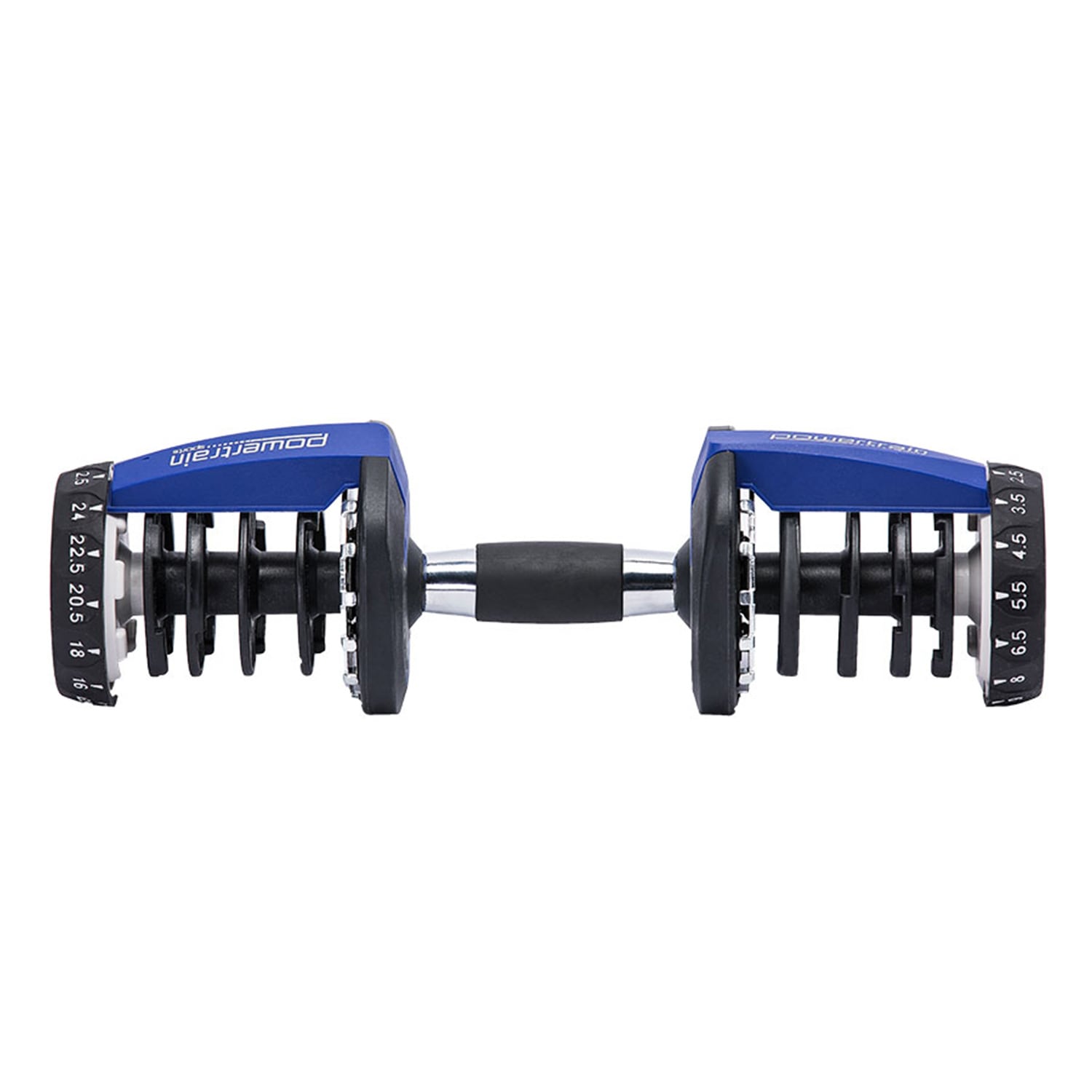 1x Powertrain Adjustable Home Gym Handle for 24kg Blue Dumbbell only Australia