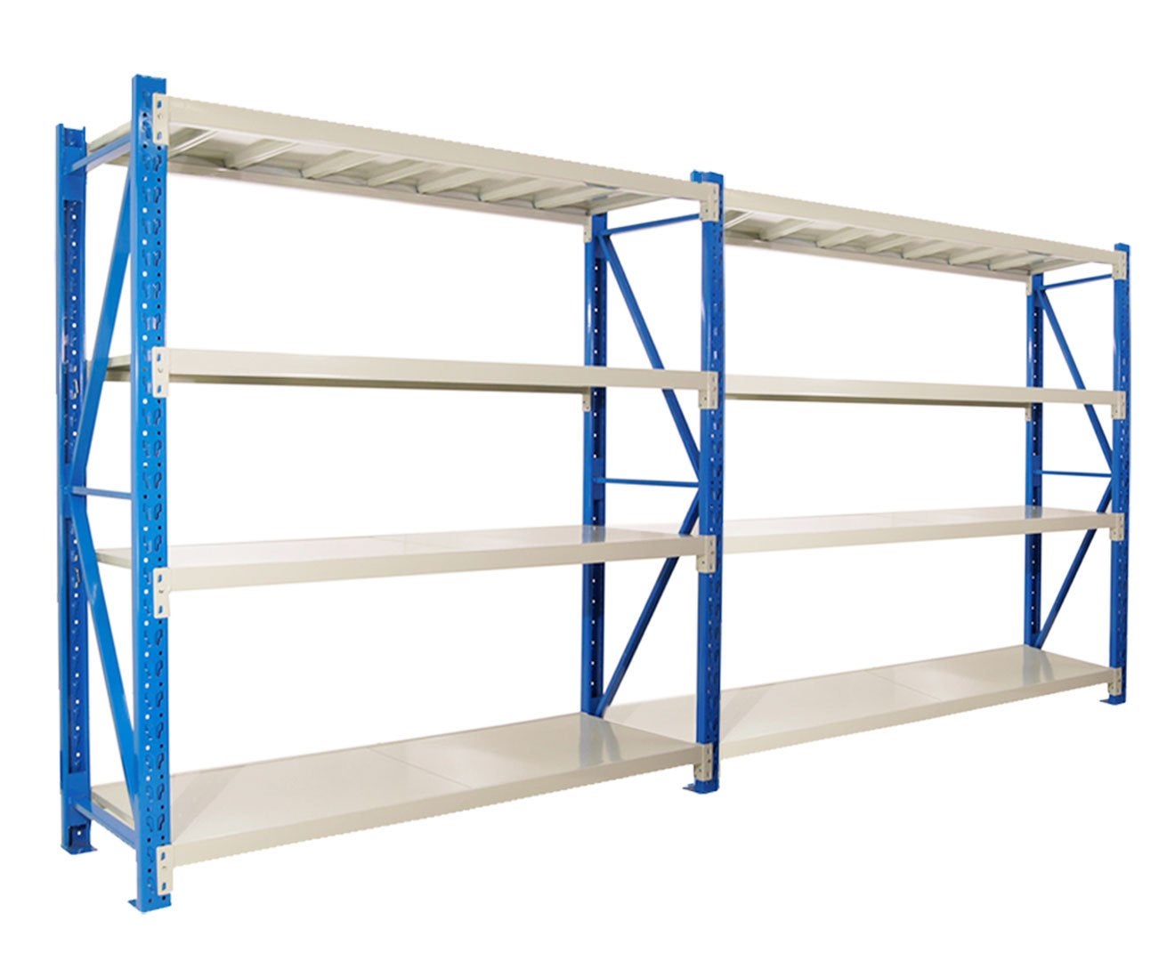 2-bay 400kg 2.0m Garage Warehouse Storage Shelving Steel Tool Racking Shelves