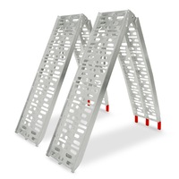 2x Aluminium Folding Loading Ramps Atv Motorbike Motorcycle Golf Buggy Trailer