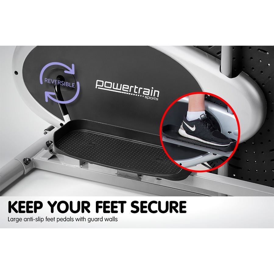 Powertrain Elliptical Cross Trainer Exercise Bike Home Gym Bicycle Resistance