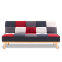 3 Seater Sofa Bed Lounge Couch Modular Furniture Home Linen Fabric Multi-colour