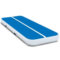 3m Airtrack Tumbling Mat Inflatable Air Track Exercise Gymnastics Blue White